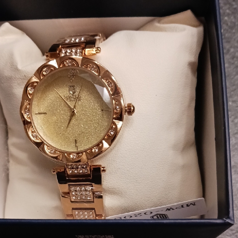 Invicta Gold Women's Watch with Crystal Accents